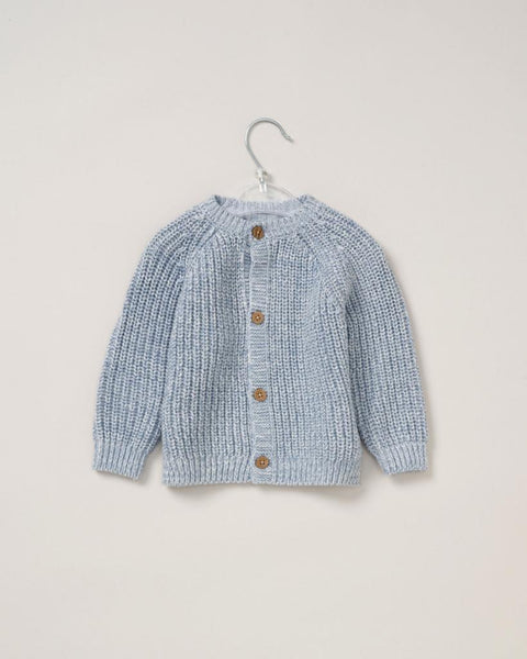 Rock A Bye Baby Cotton "Hello" Cardigan E07653 Blue