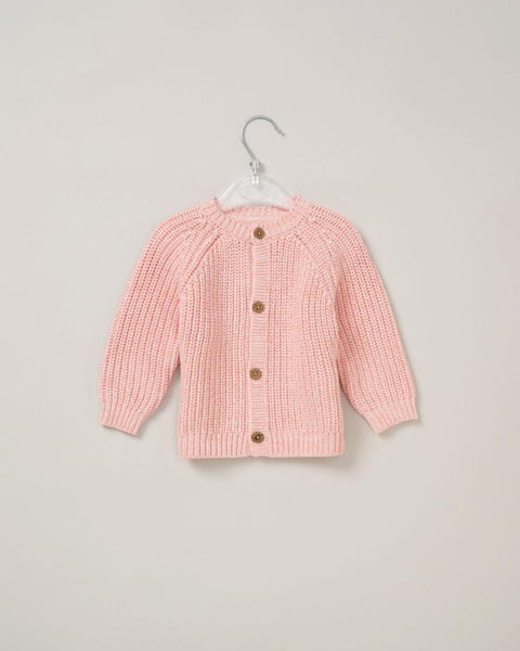 Rock A Bye Baby Cotton "Hello" Cardigan E07654 Pink