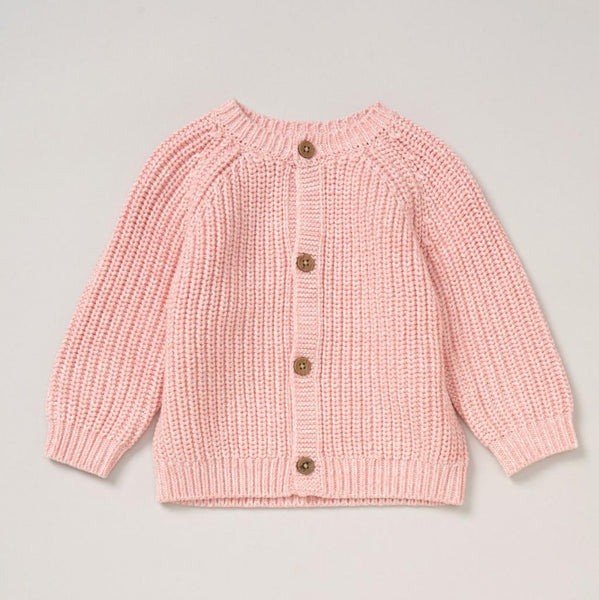 Rock A Bye Baby Cotton "Hello" Cardigan E07654 Pink