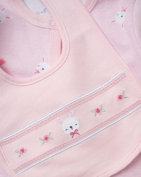 Rock A Bye Baby 6pc Mesh Bag Gift Set E08860 Bunny Pink