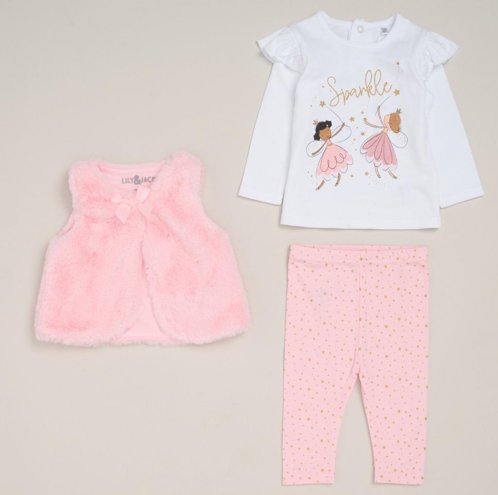  girls  3 piece gilet set