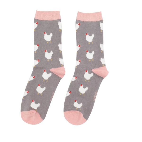 Miss Sparrow Ladies Bamboo Socks Hens