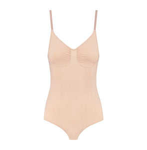 ByeBra Soft Touch Seamless Bodysuit Ultra Low Back Beige