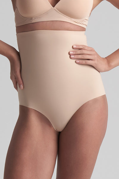 ByeBra Ladies Sculpting High Waist Brief Beige