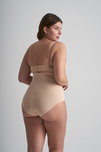 ByeBra Ladies Sculpting High Waist Brief Beige