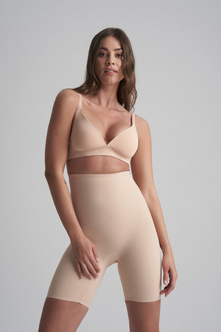 ByeBra Ladies Beige Sculpting High Waist Short