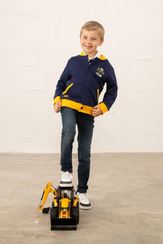 Little Lighthouse Boys Spencer Varsity Jacket - JCB Navy