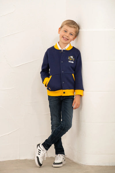 Little Lighthouse Boys Spencer Varsity Jacket - JCB Navy
