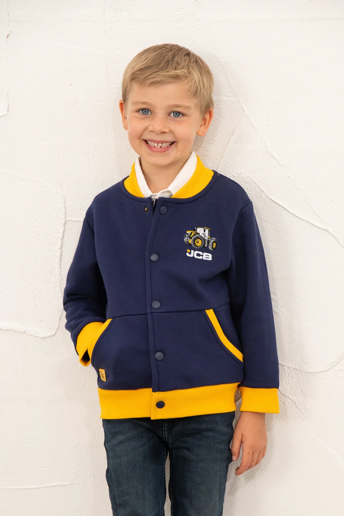 Little Lighthouse Boys Spencer Varsity Jacket - JCB Navy