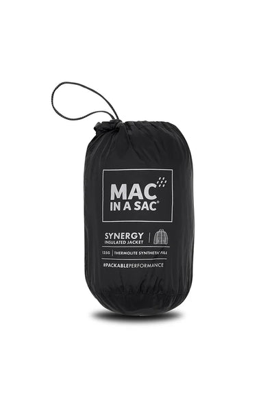 Mac in a Sac Synergy  Packable Men's Insulated Jacket Jet Black