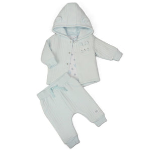 Pure & Soft Babywear Baby Boys' Quilted 3 Piece Outfit  H13526  Bear