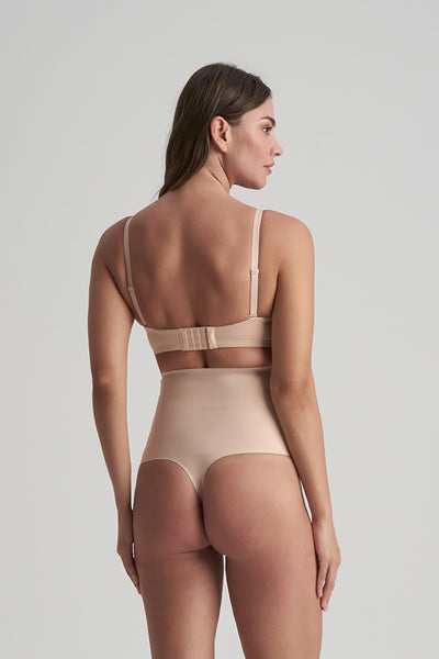 ByeBra Waist Control High Waist Thong Beige