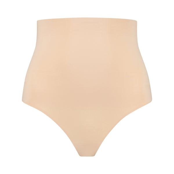 ByeBra Waist Control High Waist Thong Beige