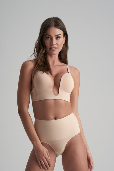 ByeBra Strong Control Mid Waist Brief – Beige