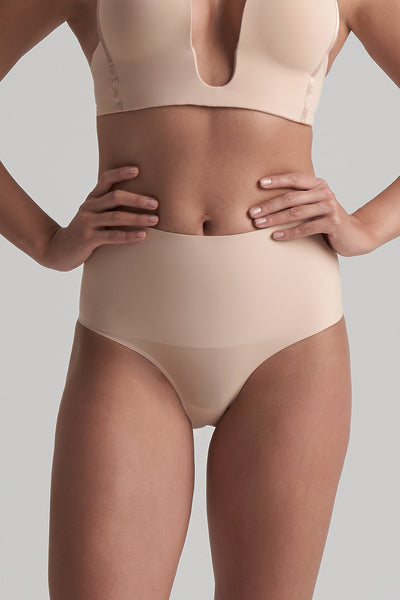 ByeBra Strong Control Mid Waist Brief – Beige