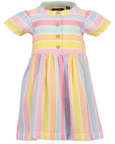 Blue Seven Baby Girl Short Sleeve Dress 919059 Rainbow
