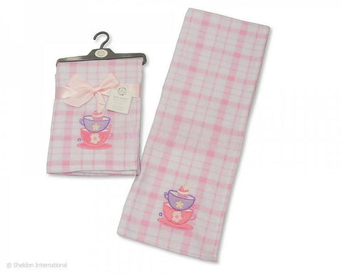 Snuggle Baby Plush Wrap BW112-929 Tea Cups Pink