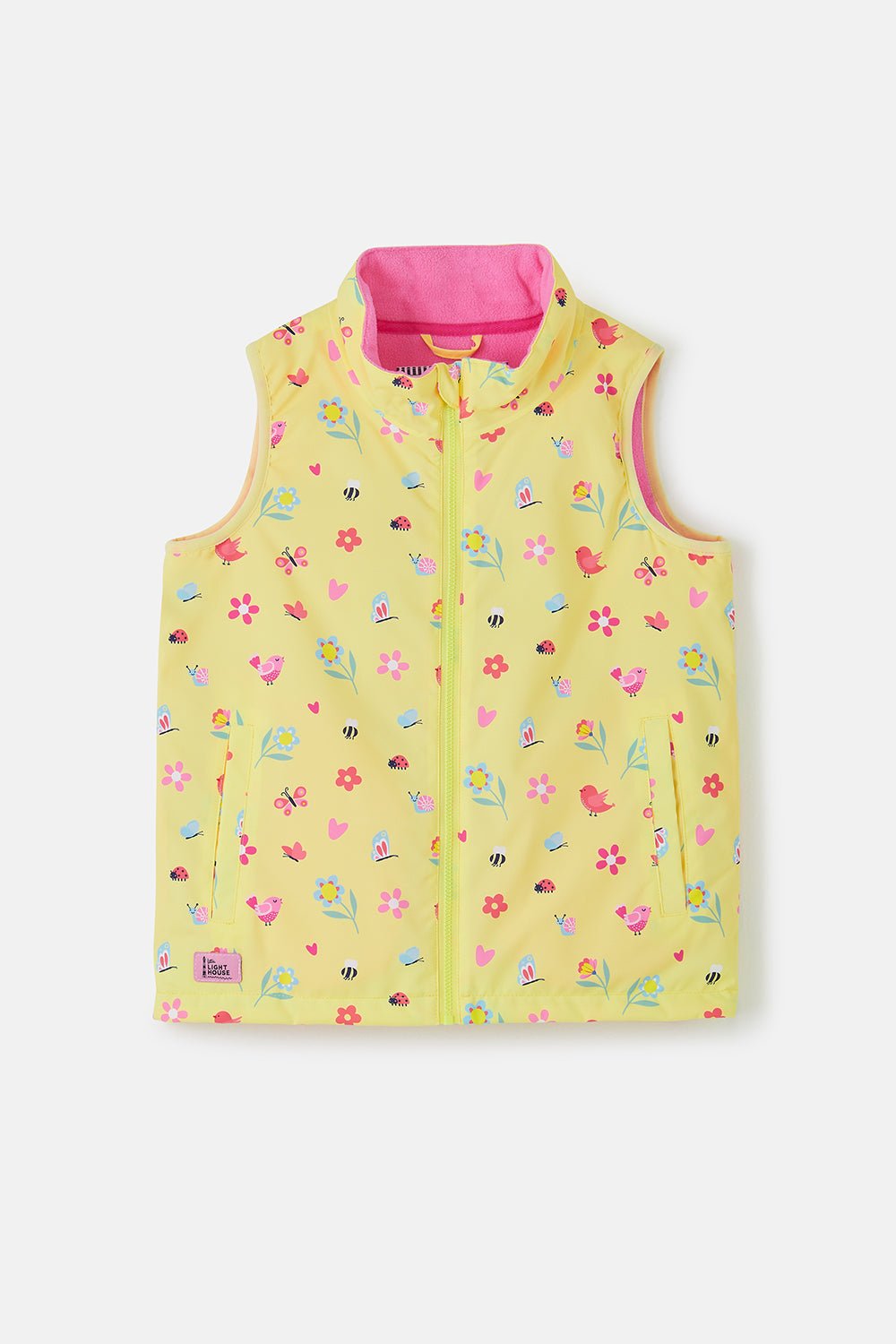 Little Lighthouse Girl's Alex Gilet - Spring Garden