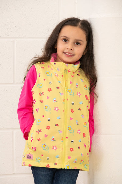 Little Lighthouse Girl's Alex Gilet - Spring Garden