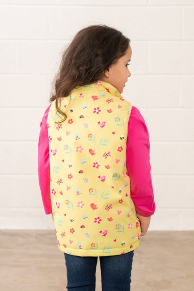 Little Lighthouse Girl's Alex Gilet - Spring Garden