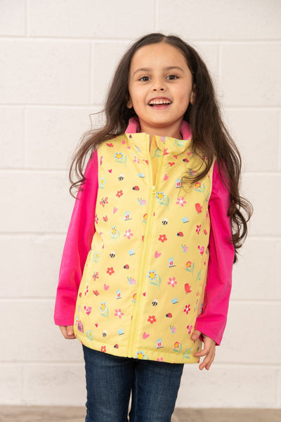 Little Lighthouse Girl's Alex Gilet - Spring Garden