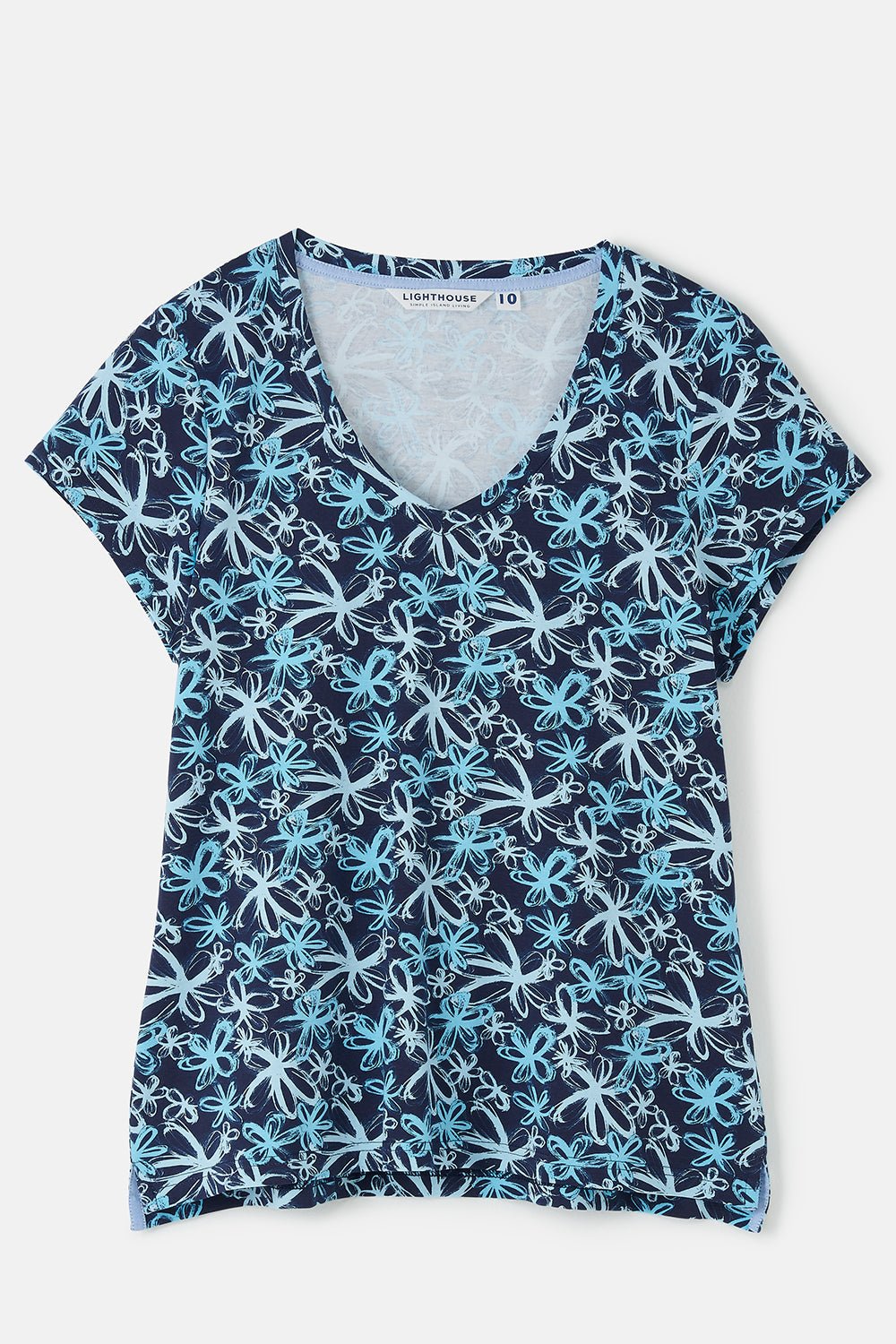 Lighthouse Ladies Ariana Tee - Navy Floral