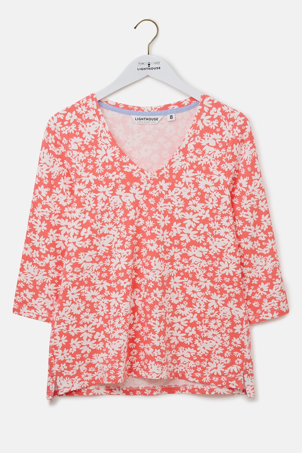 Lighthouse Ladies Ariana Top - Coral Daisy