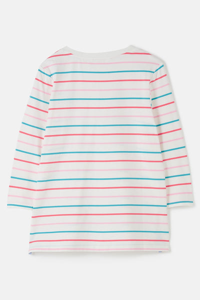 Lighthouse Ladies Ariana Top Coral-Teal Stripes