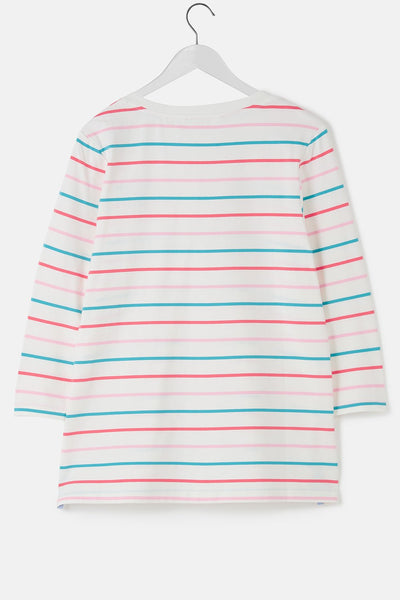 Lighthouse Ladies Ariana Top Coral-Teal Stripes