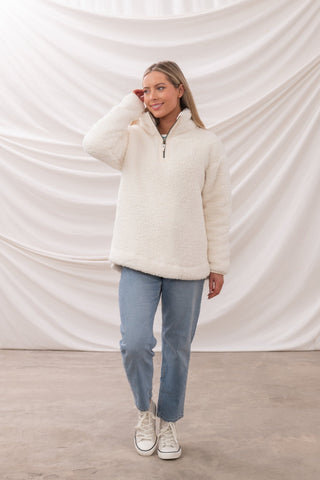 Lighthouse Ladies Bay Sherpa Fleece - Coconut