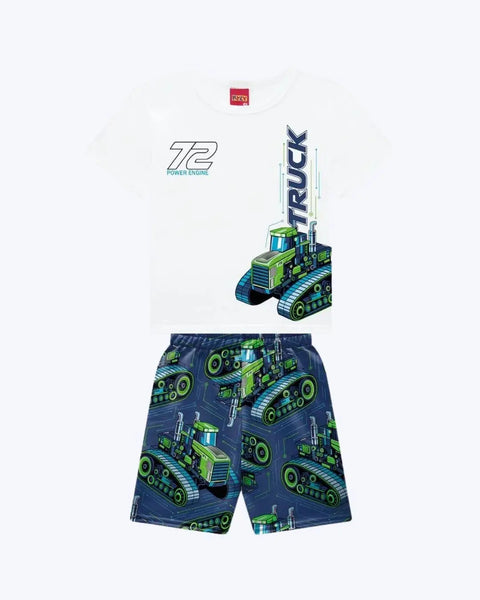 Kyly Cotton Boys' Outfit TShirt & Shorts Set 1001345-0001  72 Power Engine
