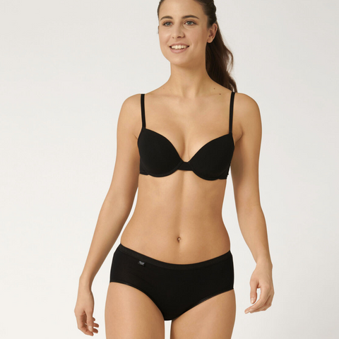 Sloggi Basic+ Midi Ladies Briefs 3 Pack Black