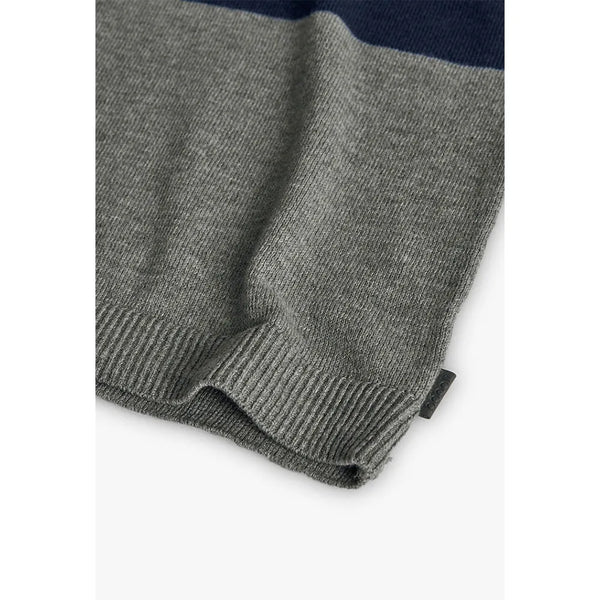 Boboli Boy's Knitted Jumper 732226 Colour Block Design