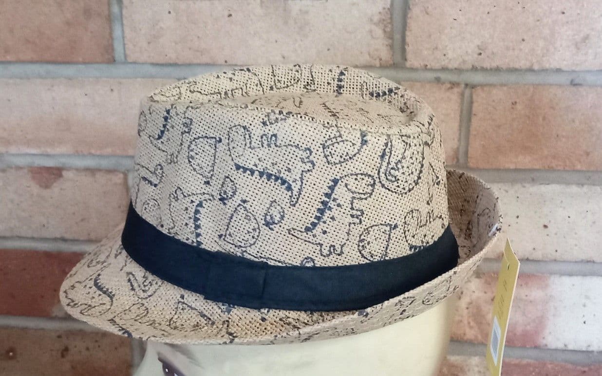 boys dino trilby hat
