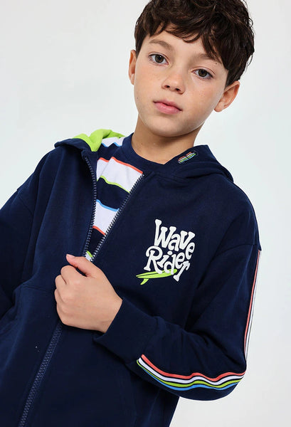 Boboli Boy's Fleece Jacket 531010 Navy