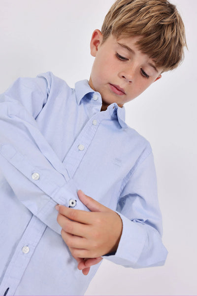 Boboli Boy's Oxford Shirt 730022 Pale Blue