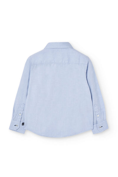 Boboli Boy's Oxford Shirt 730022 Pale Blue