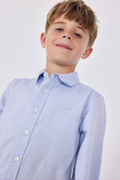 Boboli Boy's Oxford Shirt 730022 Pale Blue