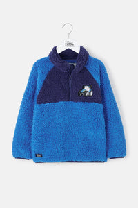 Little Lighthouse Boy's Caden Fleece - Blue Tractor