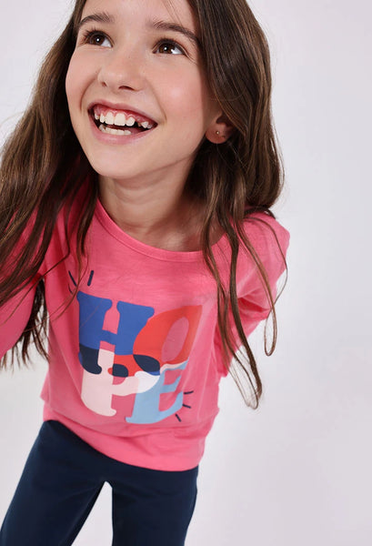 Boboli Girl's T-shirt Print 432100 Pink