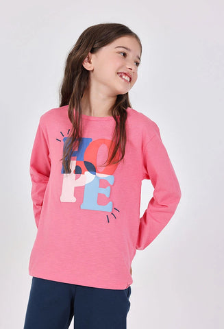 Boboli Girl's T-shirt Print 432100 Pink