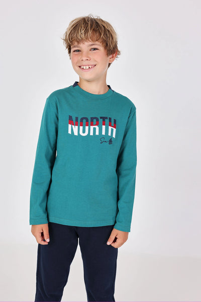 Boboli Boy's Long Sleeved TShirt 502029 Bright Green North