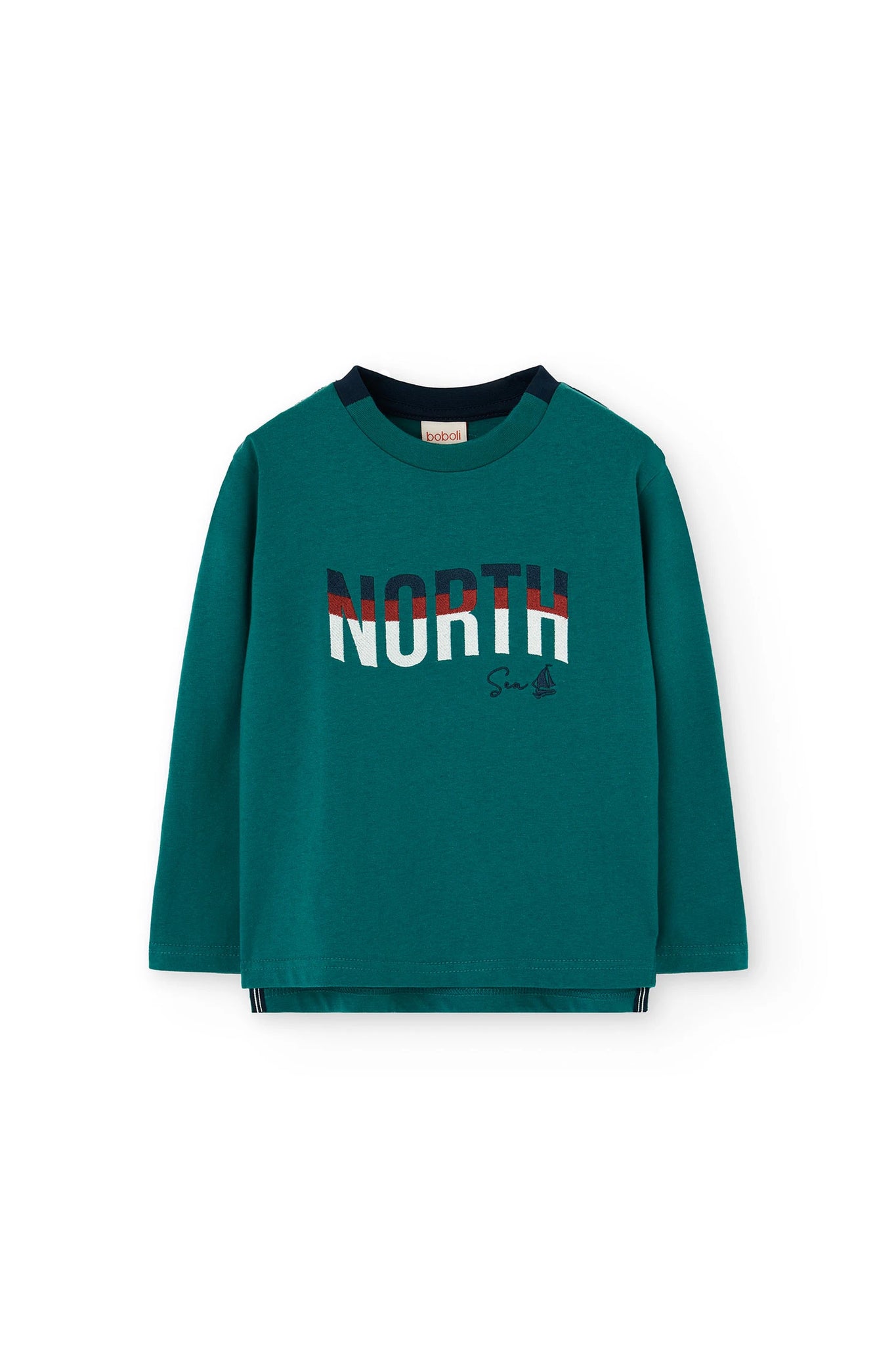 Boboli Boy's Long Sleeved TShirt 502029 Bright Green North