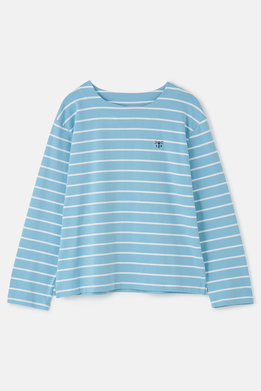 Lighthouse Ladies Causeway Breton Top - Marine Blue Stripe