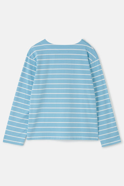 Lighthouse Ladies Causeway Breton Top - Marine Blue Stripe