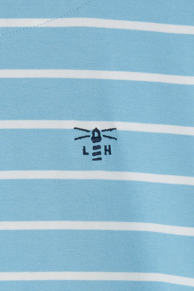 Lighthouse Ladies Causeway Breton Top - Marine Blue Stripe