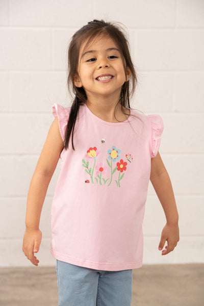 Little Lighthouse Causeway Swing Tee - Flower-Butterfly
