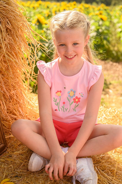 Little Lighthouse Causeway Swing Tee - Flower-Butterfly