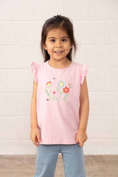 Little Lighthouse Causeway Swing Tee - Flower-Butterfly
