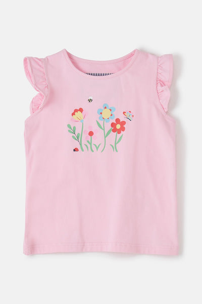 Little Lighthouse Causeway Swing Tee - Flower-Butterfly
